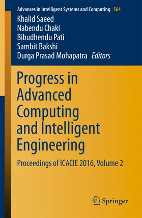 Saeed / Chaki / Pati | Progress in Advanced Computing and Intelligent Engineering | E-Book | sack.de