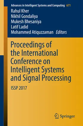 Kher / Gondaliya / Bhesaniya | Proceedings of the International Conference on Intelligent Systems and Signal Processing | E-Book | sack.de