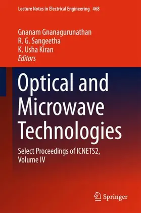 Gnanagurunathan / Kiran / Sangeetha |  Optical And Microwave Technologies | Buch |  Sack Fachmedien
