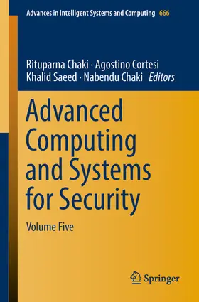 Chaki / Cortesi / Saeed | Advanced Computing and Systems for Security | E-Book | sack.de