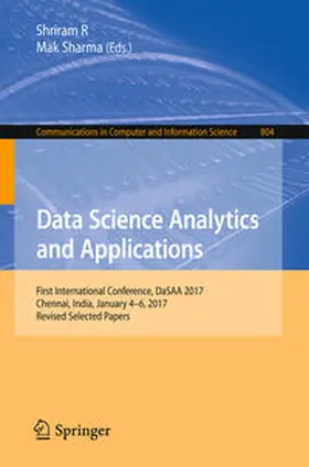 R / Sharma | Data Science Analytics and Applications | E-Book | www2.sack.de