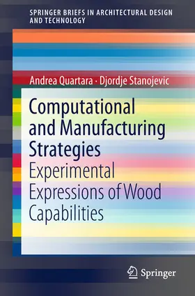 Quartara / Stanojevic |  Computational and Manufacturing Strategies | eBook | Sack Fachmedien