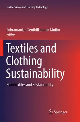 Muthu |  Textiles and Clothing Sustainability | Buch |  Sack Fachmedien