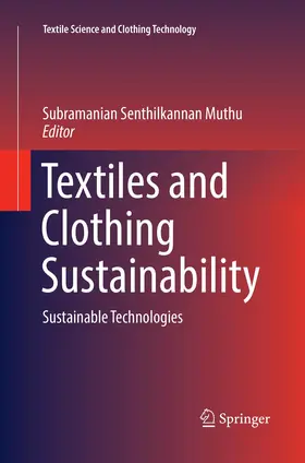 Muthu |  Textiles and Clothing Sustainability | Buch |  Sack Fachmedien