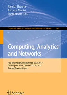Sharma / Mantri / Dua | Computing, Analytics and Networks | E-Book | www2.sack.de