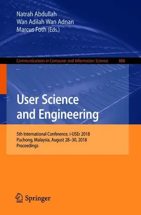 Abdullah / Foth / Wan Adnan |  User Science and Engineering | Buch |  Sack Fachmedien