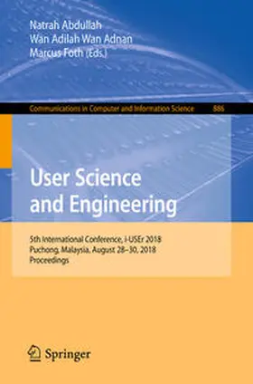 Abdullah / Wan Adnan / Foth |  User Science and Engineering | eBook | Sack Fachmedien