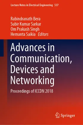 Bera / Sarkar / Singh |  Advances in Communication, Devices and Networking | eBook | Sack Fachmedien