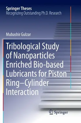 Gulzar |  Tribological Study of Nanoparticles Enriched Bio-based Lubricants for Piston Ring-Cylinder Interaction | Buch |  Sack Fachmedien