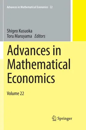 Maruyama / Kusuoka |  Advances in Mathematical Economics | Buch |  Sack Fachmedien