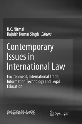 Singh / Nirmal | Contemporary Issues in International Law | Buch | 978-981-13-4846-4 | sack.de