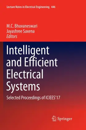 Saxena / Bhuvaneswari |  Intelligent and Efficient Electrical Systems | Buch |  Sack Fachmedien