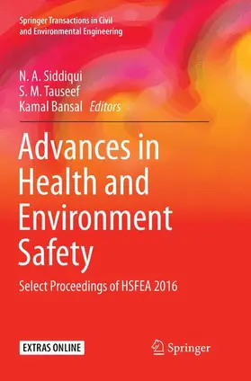 Siddiqui / Bansal / Tauseef |  Advances in Health and Environment Safety | Buch |  Sack Fachmedien