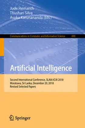 Hemanth / Silva / Karunananda | Artificial Intelligence | E-Book | sack.de