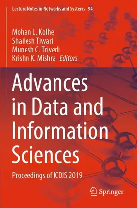 Kolhe / Mishra / Tiwari |  Advances in Data and Information Sciences | Buch |  Sack Fachmedien