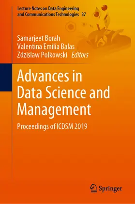 Borah / Emilia Balas / Polkowski |  Advances in Data Science and Management | eBook | Sack Fachmedien