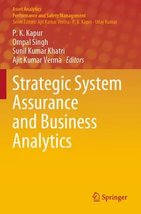 Kapur / Verma / Singh |  Strategic System Assurance and Business Analytics | Buch |  Sack Fachmedien