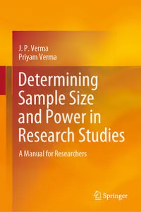 Verma |  Determining Sample Size and Power in Research Studies | eBook | Sack Fachmedien