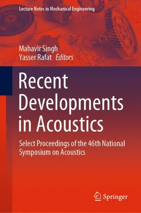 Rafat / Singh |  Recent Developments in Acoustics | Buch |  Sack Fachmedien