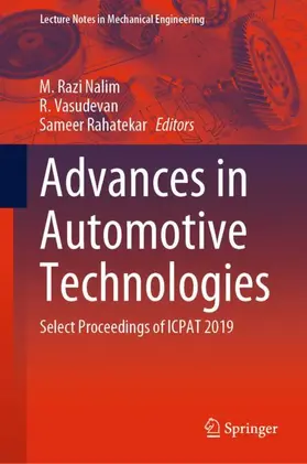 Nalim / Rahatekar / Vasudevan | Advances in Automotive Technologies | Buch | 978-981-15-5946-4 | sack.de