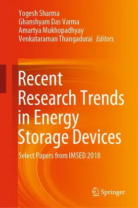 Sharma / Varma / Mukhopadhyay |  Recent Research Trends in Energy Storage Devices | eBook | Sack Fachmedien