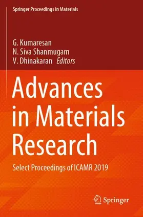 Kumaresan / Dhinakaran / Shanmugam |  Advances in Materials Research | Buch |  Sack Fachmedien