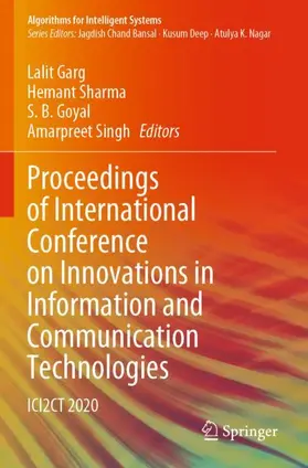Garg / Singh / Sharma |  Proceedings of International Conference on Innovations in Information and Communication Technologies | Buch |  Sack Fachmedien
