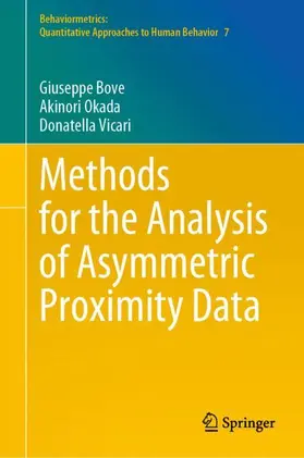 Bove / Vicari / Okada |  Methods for the Analysis of Asymmetric Proximity Data | Buch |  Sack Fachmedien
