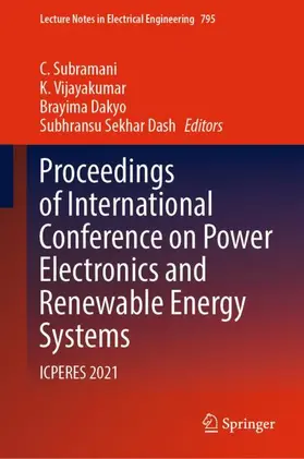 Subramani / Dash / Vijayakumar |  Proceedings of International Conference on Power Electronics and Renewable Energy Systems | Buch |  Sack Fachmedien