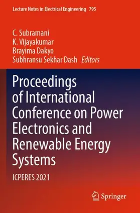 Subramani / Dash / Vijayakumar |  Proceedings of International Conference on Power Electronics and Renewable Energy Systems | Buch |  Sack Fachmedien