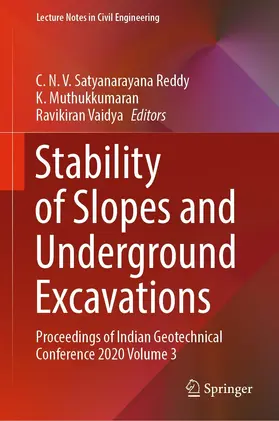 Satyanarayana Reddy / Muthukkumaran / Vaidya | Stability of Slopes and Underground Excavations | E-Book | sack.de