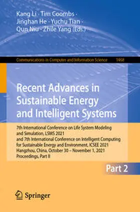 Li / Coombs / He |  Recent Advances in Sustainable Energy and Intelligent Systems | eBook | Sack Fachmedien