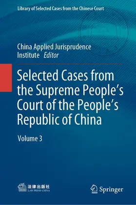  Selected Cases from the Supreme People’s Court of the People’s Republic of China | eBook | Sack Fachmedien