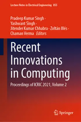 Singh / Chhabra / Illés | Recent Innovations in Computing | E-Book | www2.sack.de