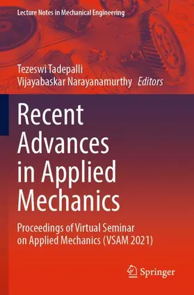 Narayanamurthy / Tadepalli |  Recent Advances in Applied Mechanics | Buch |  Sack Fachmedien