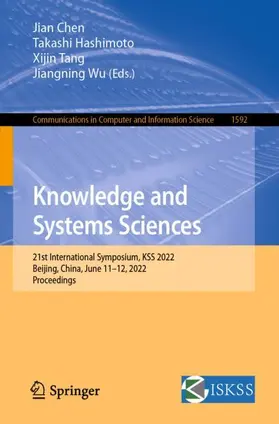 Chen / Wu / Hashimoto |  Knowledge and Systems Sciences | Buch |  Sack Fachmedien