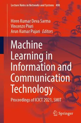 Deva Sarma / Pujari / Piuri |  Machine Learning in Information and Communication Technology | Buch |  Sack Fachmedien