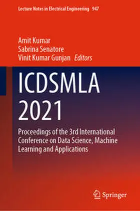 Kumar / Senatore / Gunjan |  ICDSMLA 2021 | eBook | Sack Fachmedien