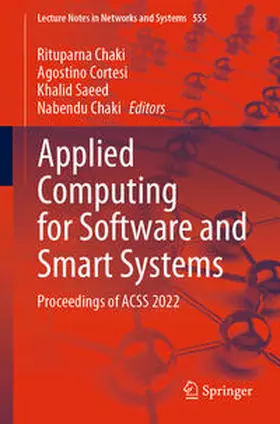 Chaki / Cortesi / Saeed | Applied Computing for Software and Smart Systems | E-Book | sack.de