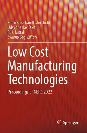 Joshi / Dixit / Mittal |  Low Cost Manufacturing Technologies | Buch |  Sack Fachmedien