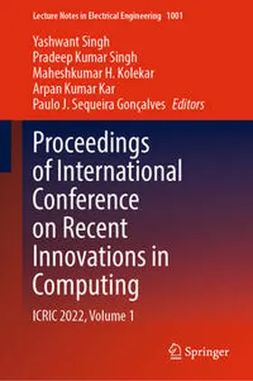 Singh / Kolekar / Kar |  Proceedings of International Conference on Recent Innovations in Computing | eBook | Sack Fachmedien