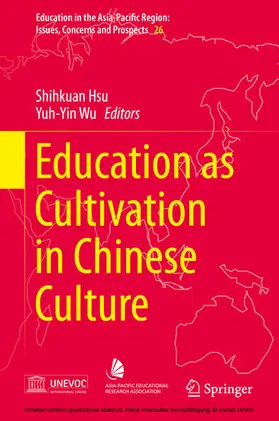 Hsu / Wu |  Education as Cultivation in Chinese Culture | eBook | Sack Fachmedien