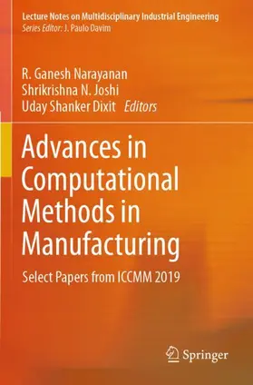Narayanan / Dixit / Joshi |  Advances in Computational Methods in Manufacturing | Buch |  Sack Fachmedien