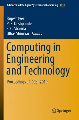 Iyer / Shiurkar / Deshpande |  Computing in Engineering and Technology | Buch |  Sack Fachmedien