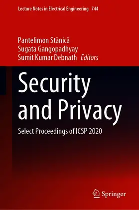 Stanica / Stanica / Gangopadhyay |  Security and Privacy | eBook | Sack Fachmedien