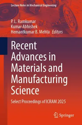 Ramkumar / Abhishek / Mehta |  Recent Advances in Materials and Manufacturing Science | Buch |  Sack Fachmedien