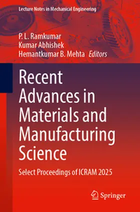Ramkumar / Abhishek / Mehta | Recent Advances in Materials and Manufacturing Science | E-Book | www2.sack.de