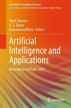 Sharma / Tomar / Musti |  Artificial Intelligence and Applications | Buch |  Sack Fachmedien