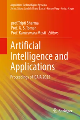 Sharma / Tomar / Musti |  Artificial Intelligence and Applications | eBook | Sack Fachmedien
