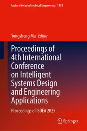 Ma |  Proceedings of 4th International Conference on Intelligent Systems Design and Engineering Applications | eBook | Sack Fachmedien